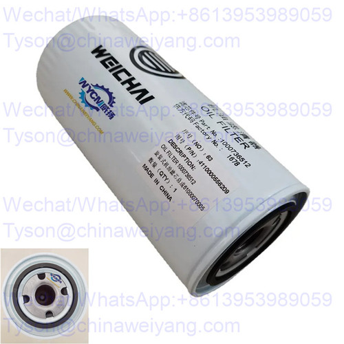 Weichai 61000070005 Oil filter JX0818 WD10G engine